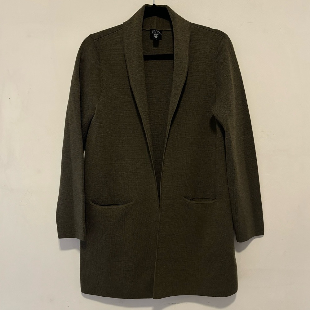 Eileen Fisher open front cardigan